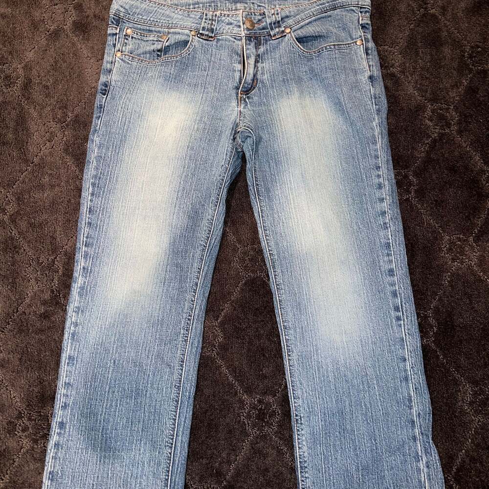 Ellemeno Vintage 90's light wash Straight Leg Jeans Size 11 W33 Y2K look